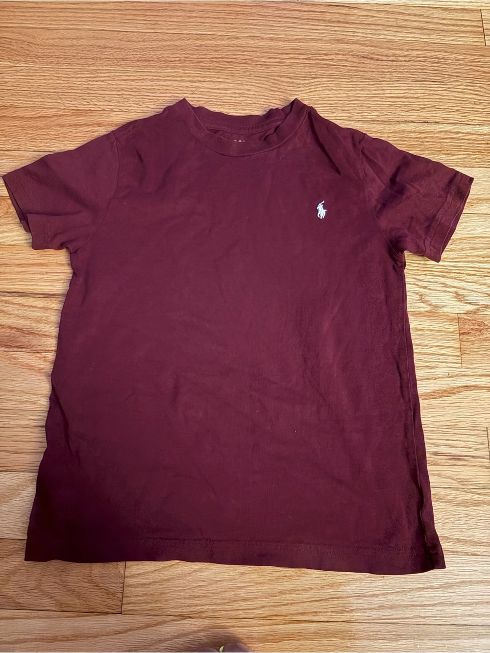 Ralph Lauren Burgundy Short Sleeve Crew Neck Tee